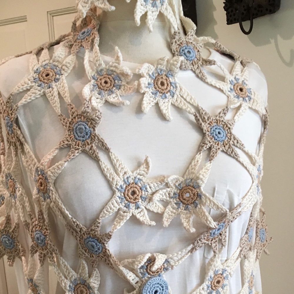 One of a kind floral wrap